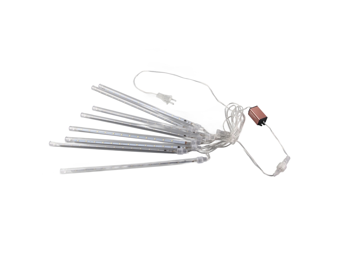 2026-luz De Cadena Led Smd2835 Impermeable 8 Tubos 30cm Blanco Decoración Exterior Navidad Festiva