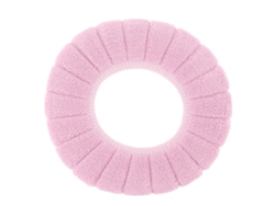 Funda para calentador de baño rosa, suave, lavable y antideslizante