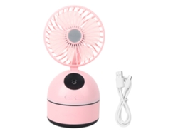 Mini escritorio Vento USB recargable rosa para dormitorio u oficina