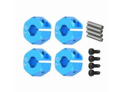 Ymsl 4pcs/set Adaptador De Conector Hexagonal 12mm 7.0 Para Coches Rc Con Pasadores Y Tornillos Accesorio De Modelo Hxl