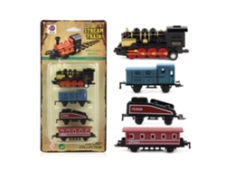 Set De Juguete De Tren De Vapor Retro Simulado Para Niños Y Niñas - Regalo