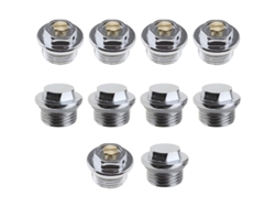 10 Válvulas De Aire Manuales De 1/2 Pulgada Y 5 Tapones De Sellado Para Radiador Con Junta Tórica Sellada.