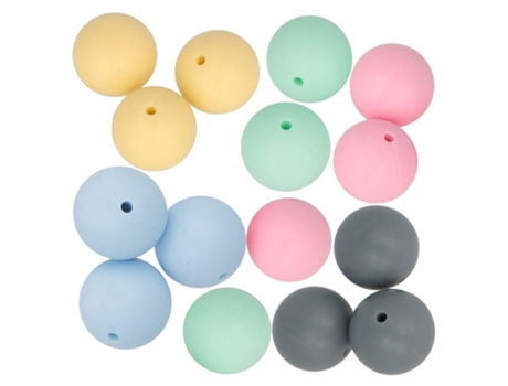 15 Rondas Redondas De Silicona 15 Mm Artemio Multicolor