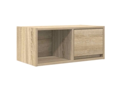 Maison Exclusive - Mueble Para Tv Madera Contrachapada Roble Ahumado 60x31x25,5 Cm