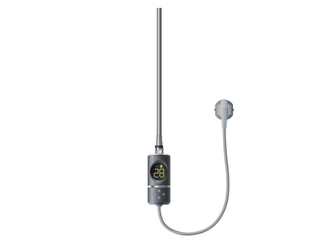 Elemento calefactor 1200W antracita con termostato y pantalla LCD ML-DESIGN