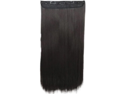 Extensión de cabello humano en moño con 5 clips SFUSHOS (una pieza)