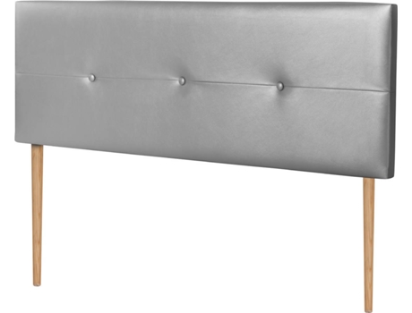 Cabecero DHOME Tapizado (Plateado - Polipiel - 105 x 5 x 105 cm)