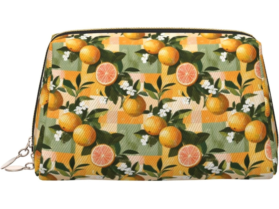 Neceser De Viaje Cuero Organizador Para Mujer Diseño Estampado Vacaciones