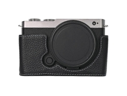 Estuche de cuero genuino compatible con la cámara Panasonic Lumix S9, batería fácil de reemplazar Facpoet