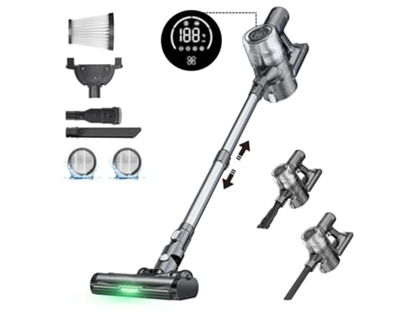 Aspiradora sin Cable PROSCENIC P13 Potente 35kPa/400W Batería Extraíble Aspiradora Escoba Anti-enredos para Mascotas/Alfombras/Coche