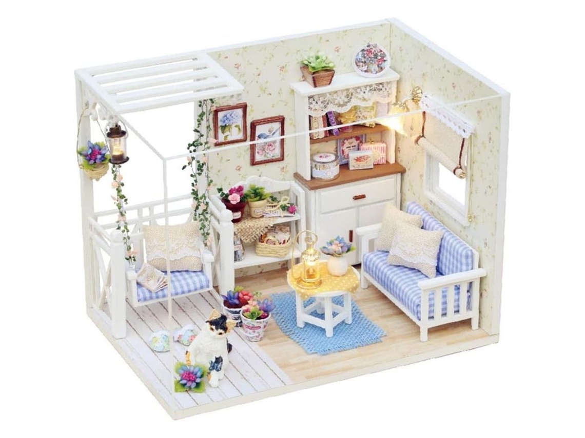 Kit De Casa De Muñecas Miniatura Para Armar En 3d De Madera Con Muebles (modelo 2025) - Juguete Manual Para Niños - Regalo Ideal