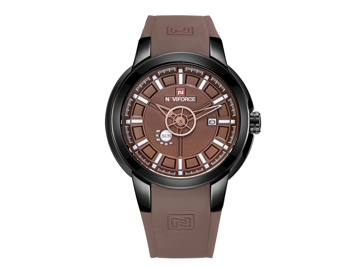 Reloj De Cuarzo Para Hombre Con Correa De Silicona, Resistente Al Agua Hasta 3 Atm, Calendario, Para Exteriores.