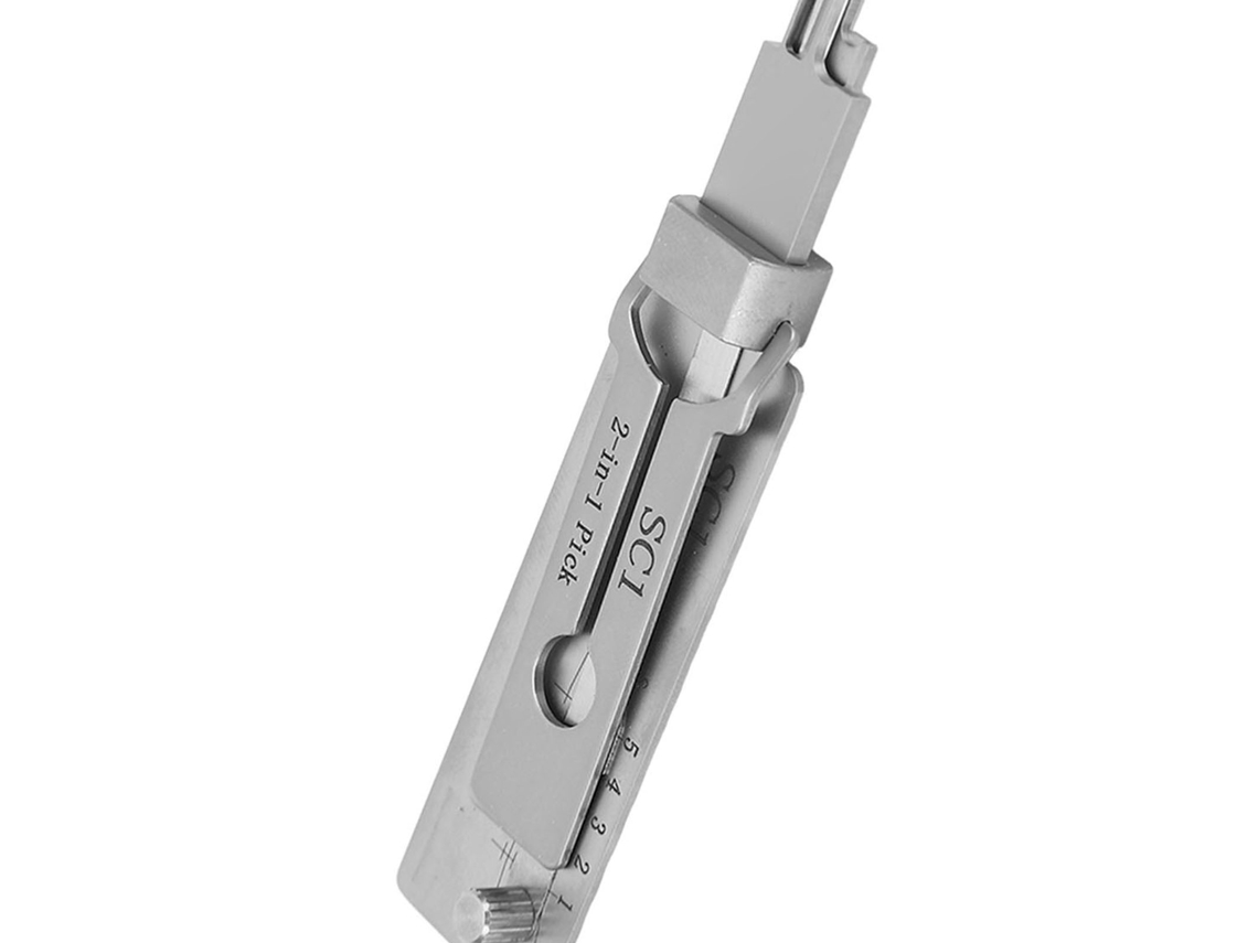 Herramienta Decodificadora 2 En 1 De Acero Inoxidable Con Gancho Para Reparación Y Mantenimiento Y Escala Clara.