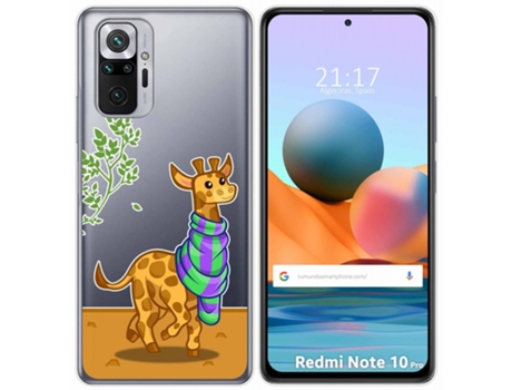 Carcasa Xiaomi Redmi Note 10 Pro TUMUNDOSMARTPHONE Dibujos Transparente Multicolor