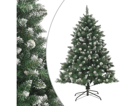 vidaXL Árbol de Navidad artificial con soporte PVC 150 cm