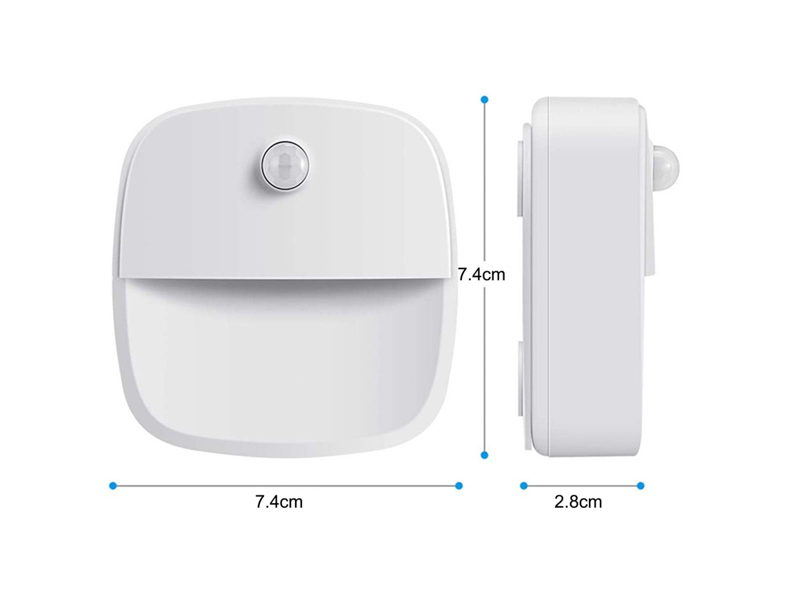 2026-3pcs Luz Nocturna Led Con Sensor De Movimiento Para Armario Cocina Gabinete Pequeño Diseño Batería Incluida