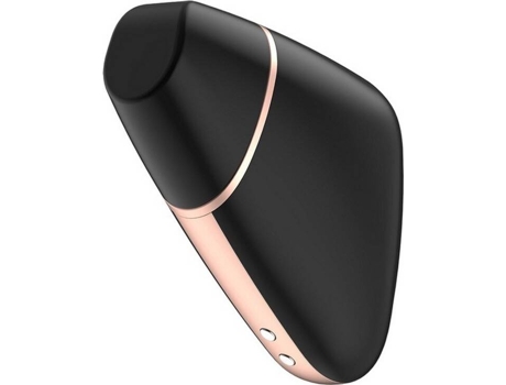 Estimulador SATISFYER Love Triangle Air Pulse (Negro - Silicona)