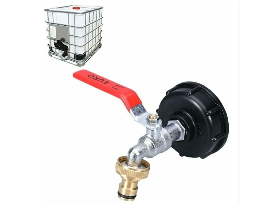 TRUYUETY Adaptador De Tanque Ibc De Alta Qualidade, Torneira De Rosca Grossa Durável Para Soluções Seguras De Transferência E Armazenamento De Água