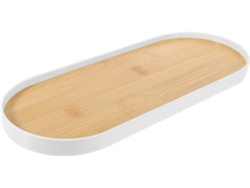 Bandeja Oval De Bambu Yarnow Para Organizar Joias E Pequenos Objetos. Design Elegante E Textura Fina Para Penteadeira