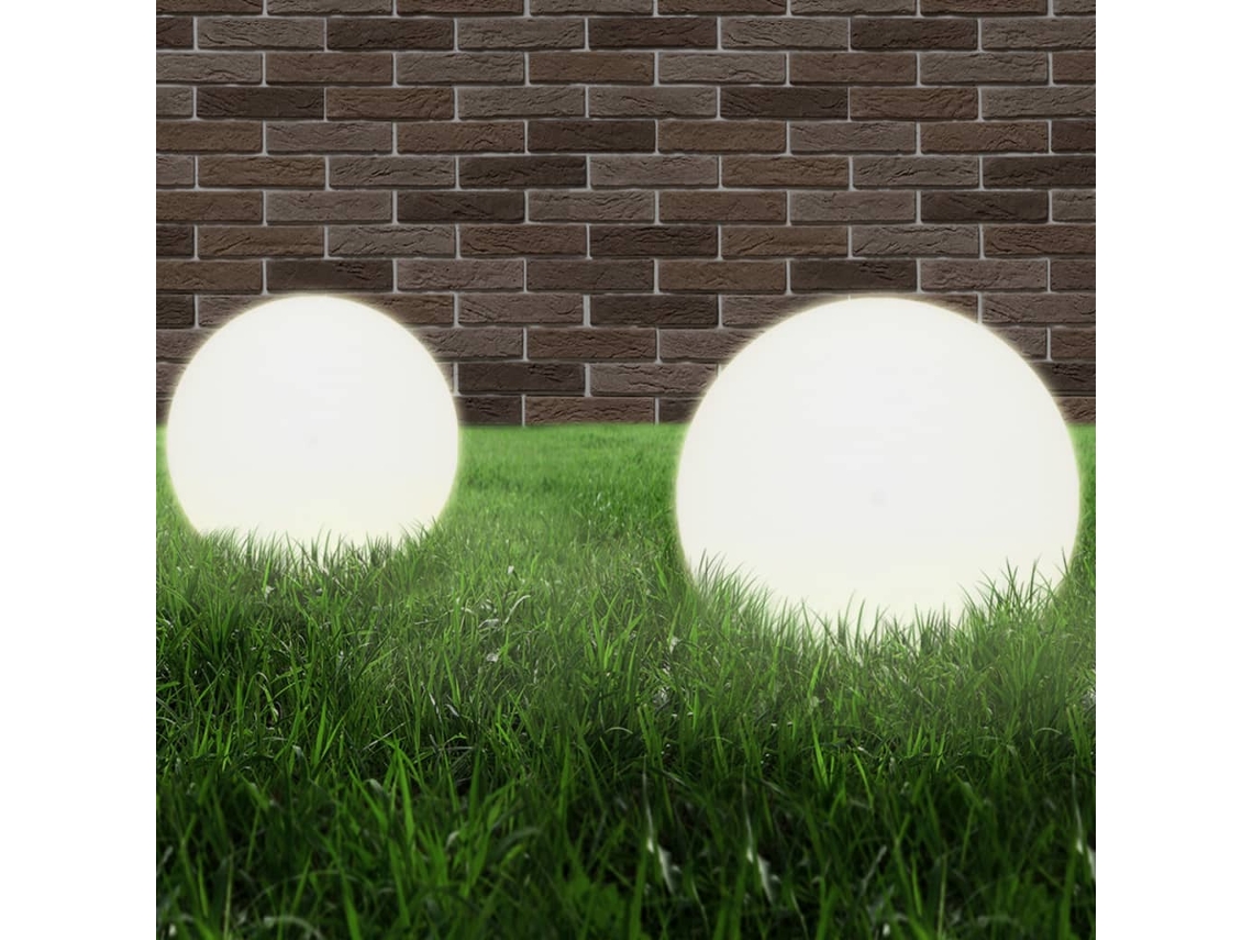 Lámpara Luminaria Esférica LED 2 Piezas 40 cm PMMA