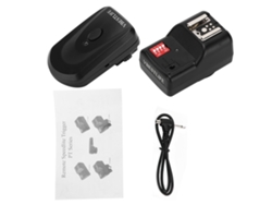 Disparador Inalámbrico Pt-16gy Para Flash Com 16 Canais, Receptor E Speedlite