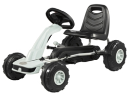Karts para Niños 3-5 Años, Coche de Pedales Go Kart, Quad 2 Frenos de Mano en Ruedas Traseras - 4 Ruedas de Metal Plástico HYPERMOTION