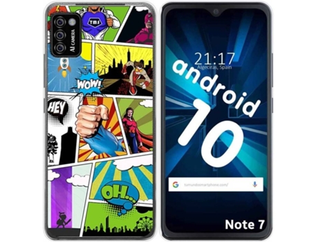 Carcasa Cubot Note 7 TUMUNDOSMARTPHONE Comic Multicolor