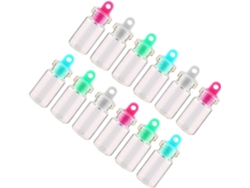 Juego 50 Botellas Vidrio Pedir Deseos Tapones Corcho 10x18 Multifuncionales Proyectos Bricolaje Regalos
