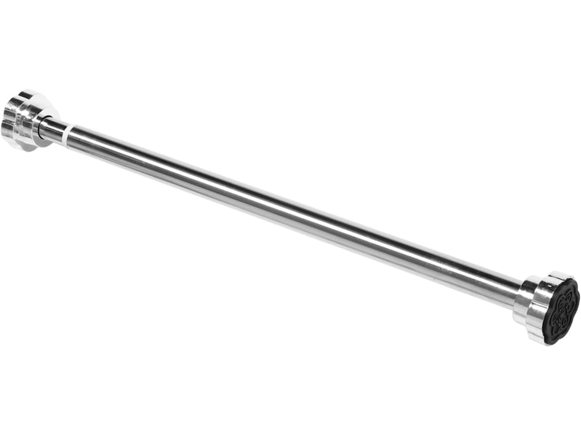 Barra de cortina telescópica retráctil de acero inoxidable, de 50 a 80 cm, no requiere perforación, para cortinas de ducha y