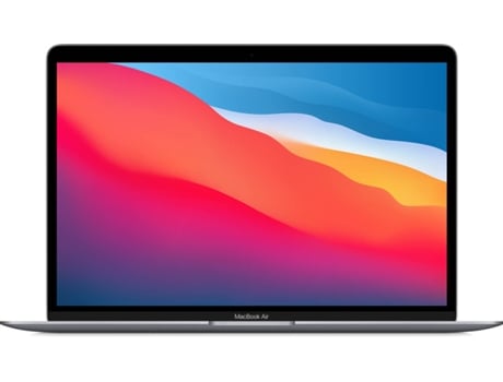 Macbook Air APPLE MGN63Y/A Gris Espacial (13.3'' - Apple M1 - RAM: 8 GB - 256 GB SSD - Integrada) — MacOS Big Sur