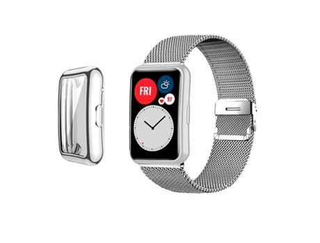 Estuche de protección contra impactos 360 para Huawei Watch Fit Elegant - Transparente PHONECARE