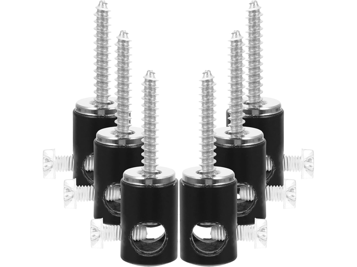 Ganchos Colgantes Metal Negro Lámparas Fijaciones Techo Resistentes Mantener Cables Lugar Accesorios Prácticos