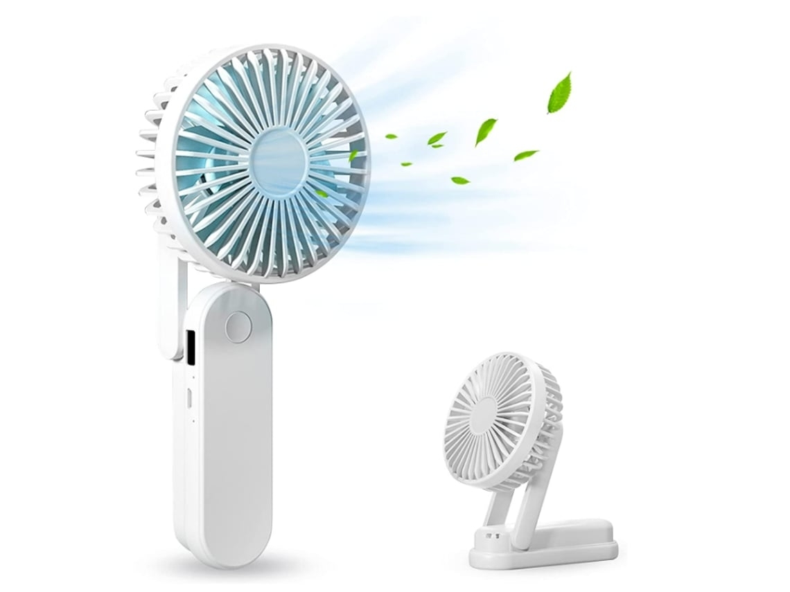 Ventilador de Mano Portátil ENZON Mini 3 Velocidades Blanco