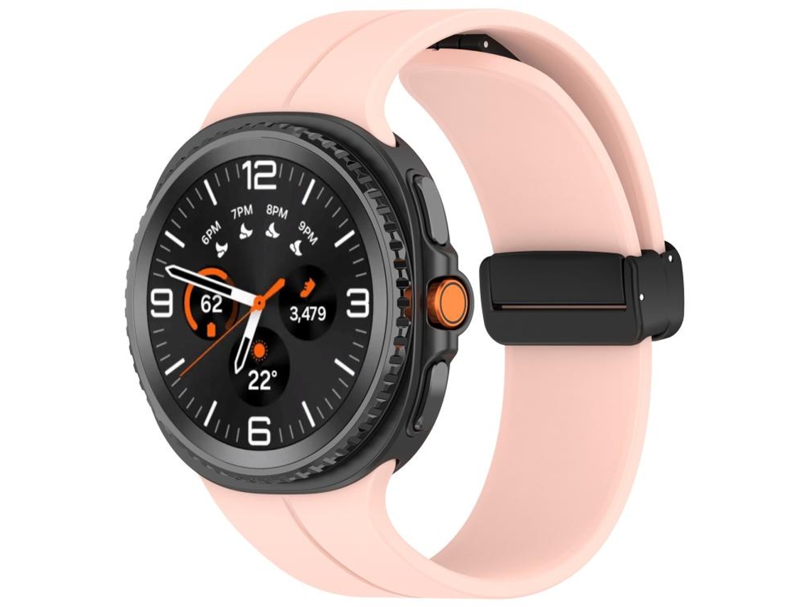 Pulsera de silicona plegable para Samsung Galaxy Watch 8/8 Classic con hebilla magnética CSYY