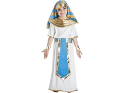 Disfraz de Niño DISFRAZZES Faraón Egipcio Blanco Y Azul (Talla: 5 a 6 años)