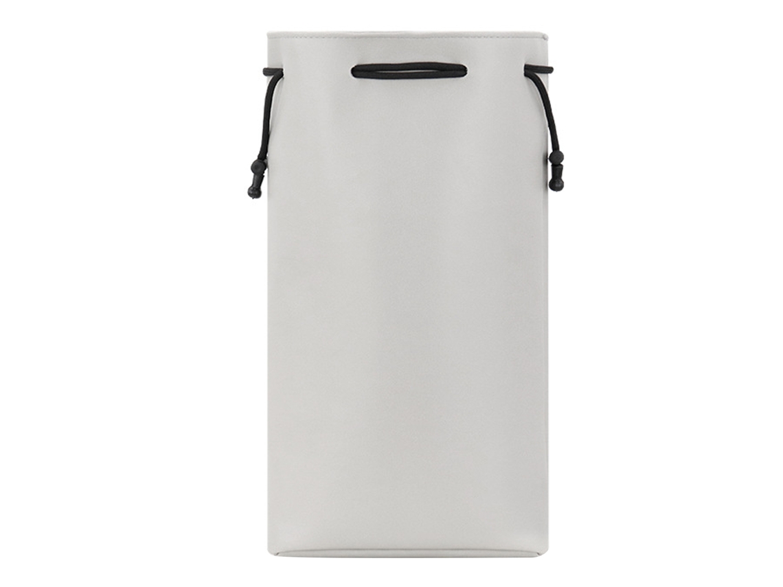 Bolsa Colgante De Almacenamiento Pu Impermeable Con Gran Capacidad Para Secador De Pelo Y Plancha De Rizo Gris