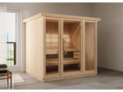 Sauna grande cubierta