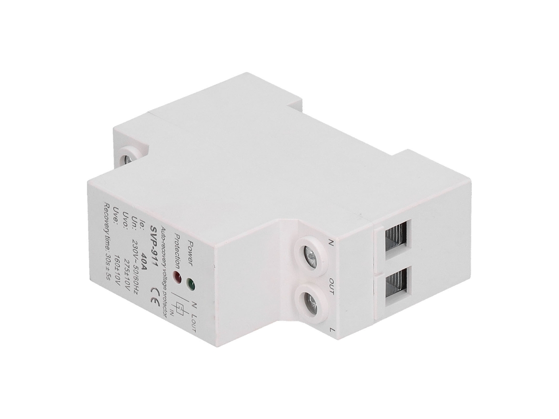 Dispositivo Protector De Sobretensión Y Bajo Voltaje Hogar 230v 40a Svp911