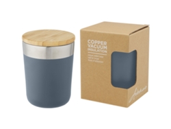 Vaso De 330 Ml De Acero Inoxidable Con Aislamiento Al Vacío De Cobre Y Tapa De Bambú "lagan"