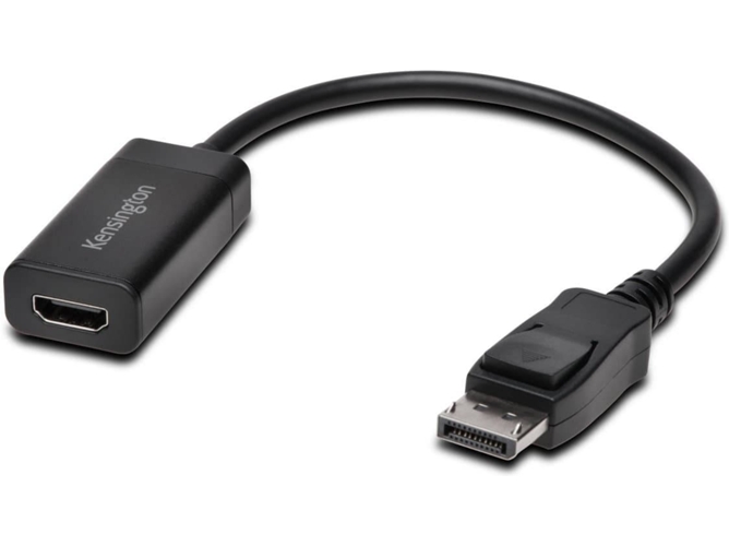 Cable HDMI KENSINGTON (HDMI - DisplayPort - Negro)