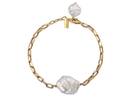 Pulsera oro/perla blanca AILORIA Shinju (Blanco - 23 x 0.8 x 2 cm)