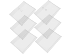 Juego de 12 organizadores de archivos transparentes y reutilizables, prácticos para guardar pastas Gokoco