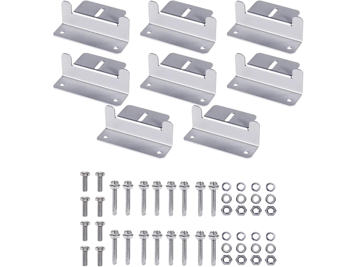 Solars - Soportes De Montaje De Panel De Aleaciones De Aluminio Para Una Fácil Instalación En Techo O Pared, Cualquier