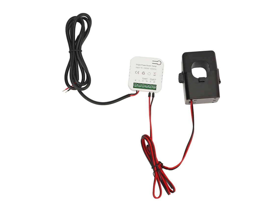 Medidor De Energía Inteligente Wifi Con Pinza, 200 A, Monitor De Consumo En Tiempo Real, Ac90-250v