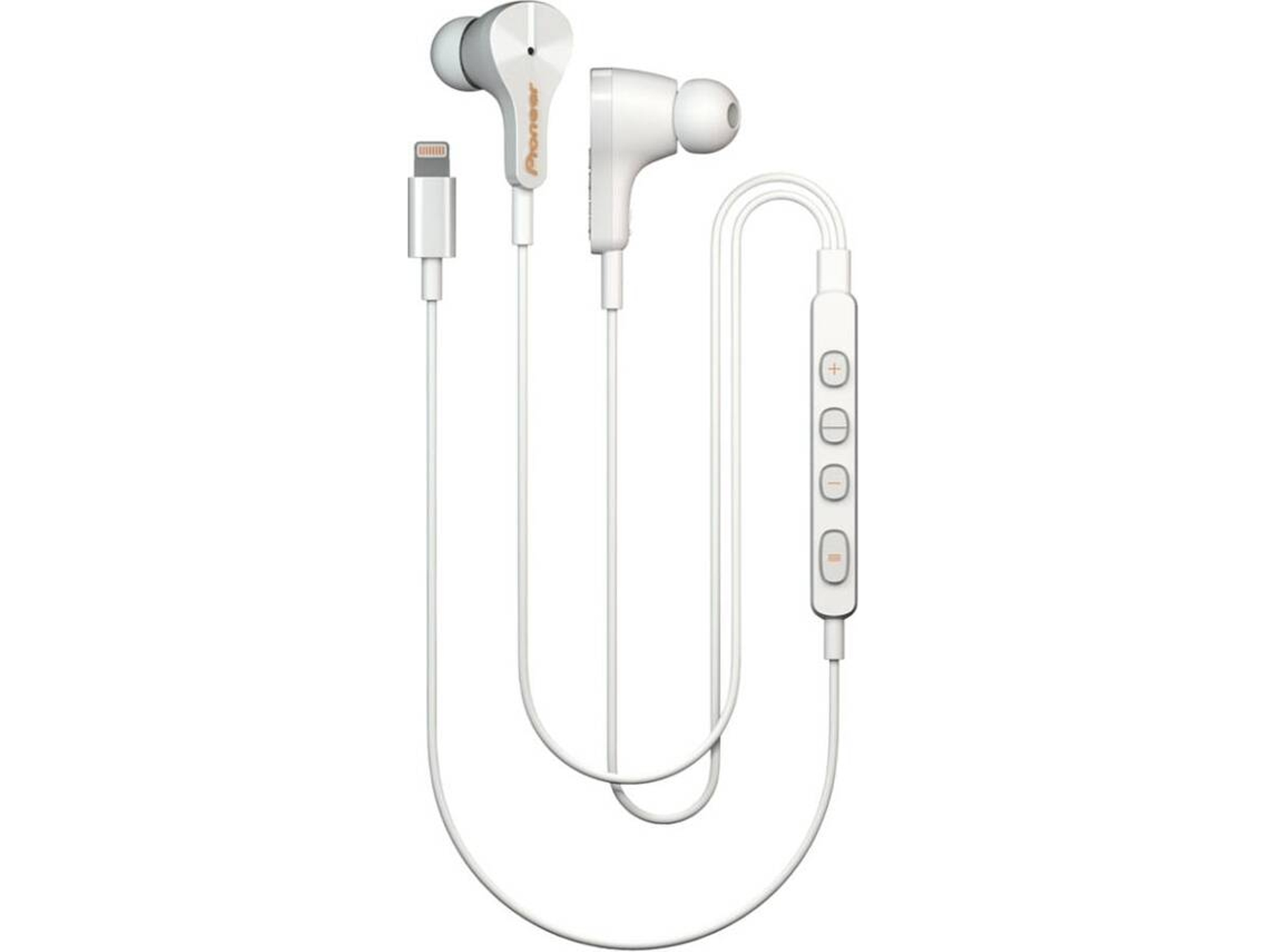 Auriculares con Cable PIONEER Se-Ltc3R (In Ear - Micrófono - Noise Cancelling - Blanco)