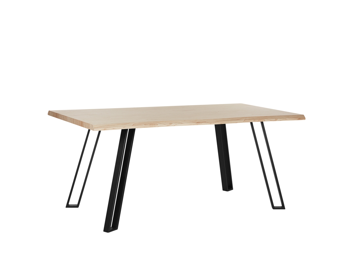 Mesa de comedor BELIANI Graham de MDF Madera clara 90x180x77