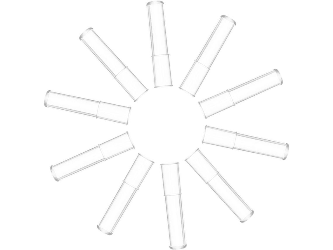 100 protectores transparentes para puntas de lápiz, cubiertas de plástico, extensores y protectores.