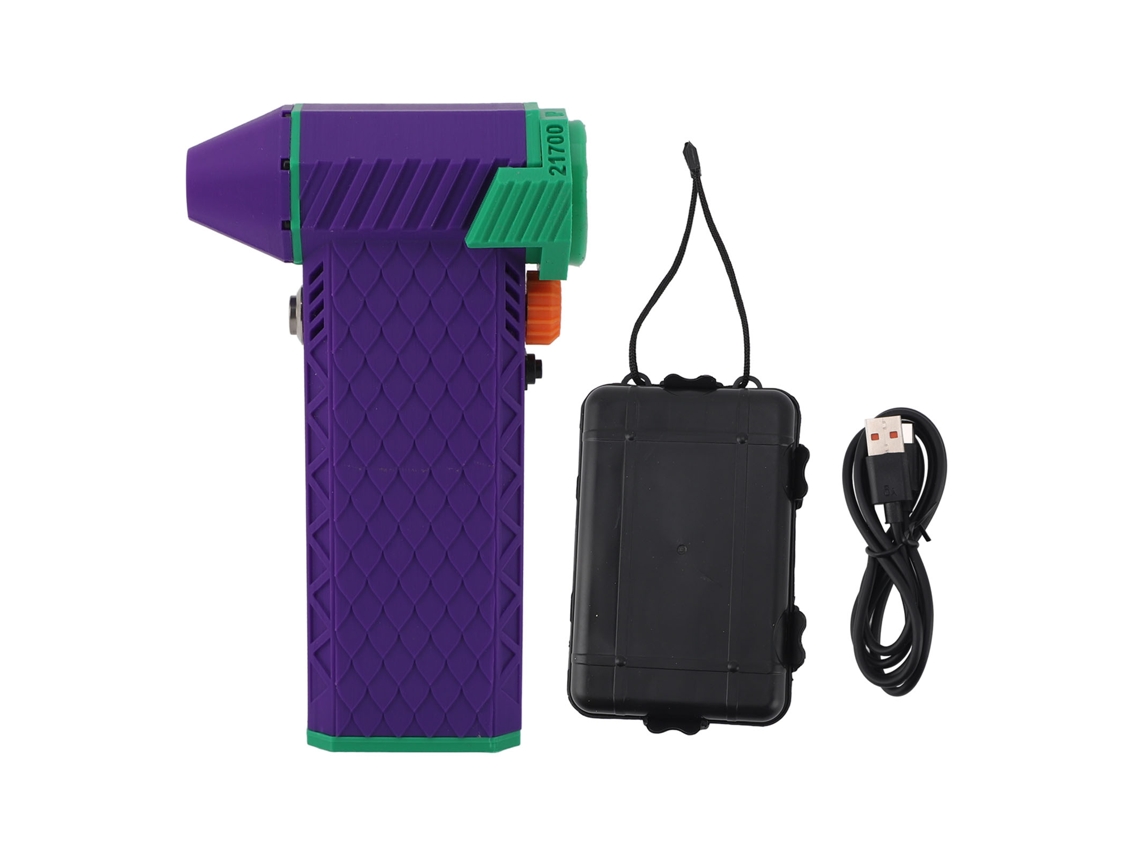 Soplador Turbo Potente, 110000 Rpm, 8000 Mah, Portátil, Para Limpiar Teclados Y Coches, Morado Oscuro.