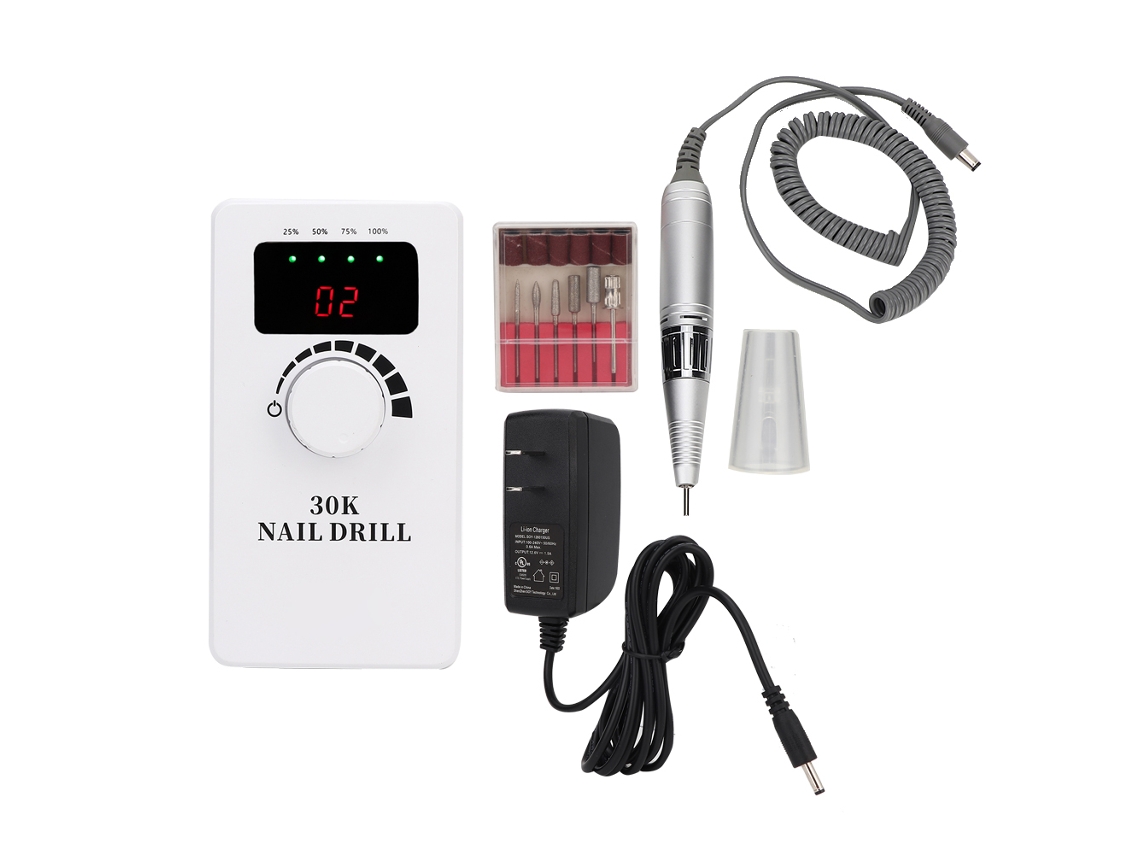 Lima de uñas eléctrica portátil Rebe, 30000 rpm, herramienta profesional de manicura para pulir y limar las uñas.