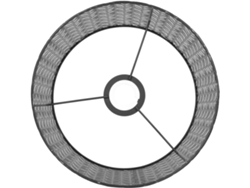 Lámpara De Mesa De Hierro Negro Con Casquillo E27 Y E14.